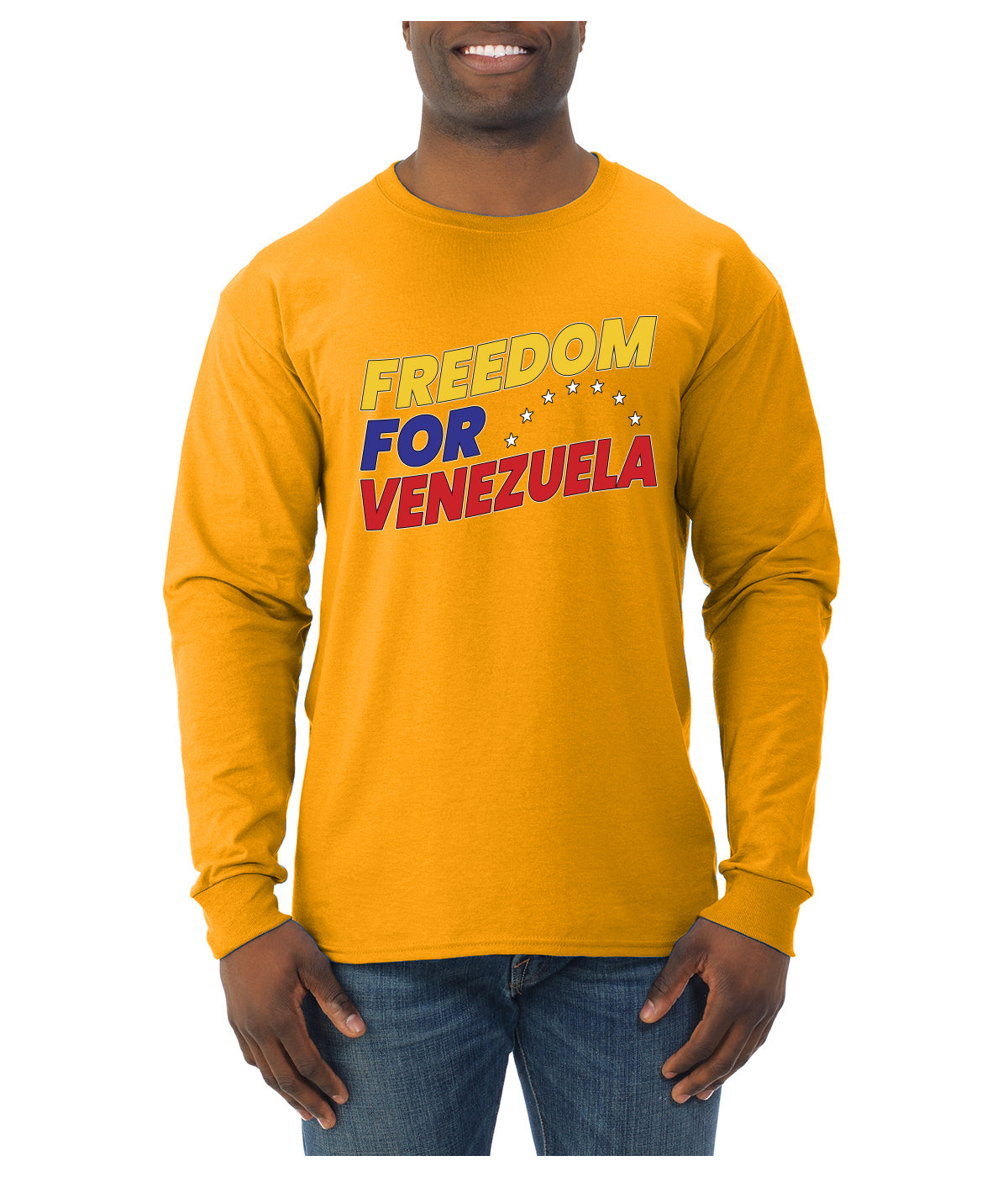 Freedom For Venezuelan Sweater, Unisex Mens Long Sleeve Shirt