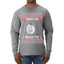 Under The Missle Toe Ugly Christmas Sweater Mens Long Sleeve Shirt