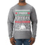 I Prefer Halloween Dancing Skeletons Ugly Christmas Sweater Mens Long Sleeve Shirt