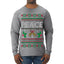 Peace Ugly Christmas Sweater Mens Long Sleeve Shirt