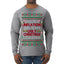 Due to Inflation This is My Ugly Christmas Sweater | Funny Ugly Christmas Sweater Mens Long Sleeve Shirt
