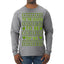 Tis the Season to Be Brat Green Text, Xmas Viral Meme Music Rave Concert Merch Ugly Christmas Sweater Mens Long Sleeve Shirt