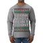 Drunk Cigs Don't Count Funny Cigarette Smoker Cig Ugly Christmas Sweater Mens Long Sleeve Shirt