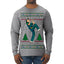 Rockin Around the Christmas Tree Raygun Viral Breakdancer Ugly Christmas Sweater Mens Long Sleeve Shirt