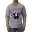 Maga La La La Funny Donald Trump Christmas Carol Song Ugly Christmas Sweater Mens Long Sleeve Shirt