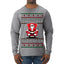 What Happens on Santa's Lap Stays on Santa's Lap, Funny Dirty X Rated Naughty Ugly Christmas Sweater Mens Long Sleeve Shirt