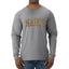Maine  Camo Fill Orange Outline Sweater, Unisex Mens Long Sleeve Shirt