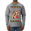 Santa the Plug Hos In This House  Ugly Christmas Sweater Mens Long Sleeve Shirt