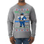 Santa Backs The Blue Pro Police Santa Claus Ugly Christmas Sweater Mens Long Sleeve Shirt