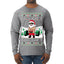 No Lift No Gift Fitness Workout Santa Ugly Christmas Sweater Mens Long Sleeve Shirt