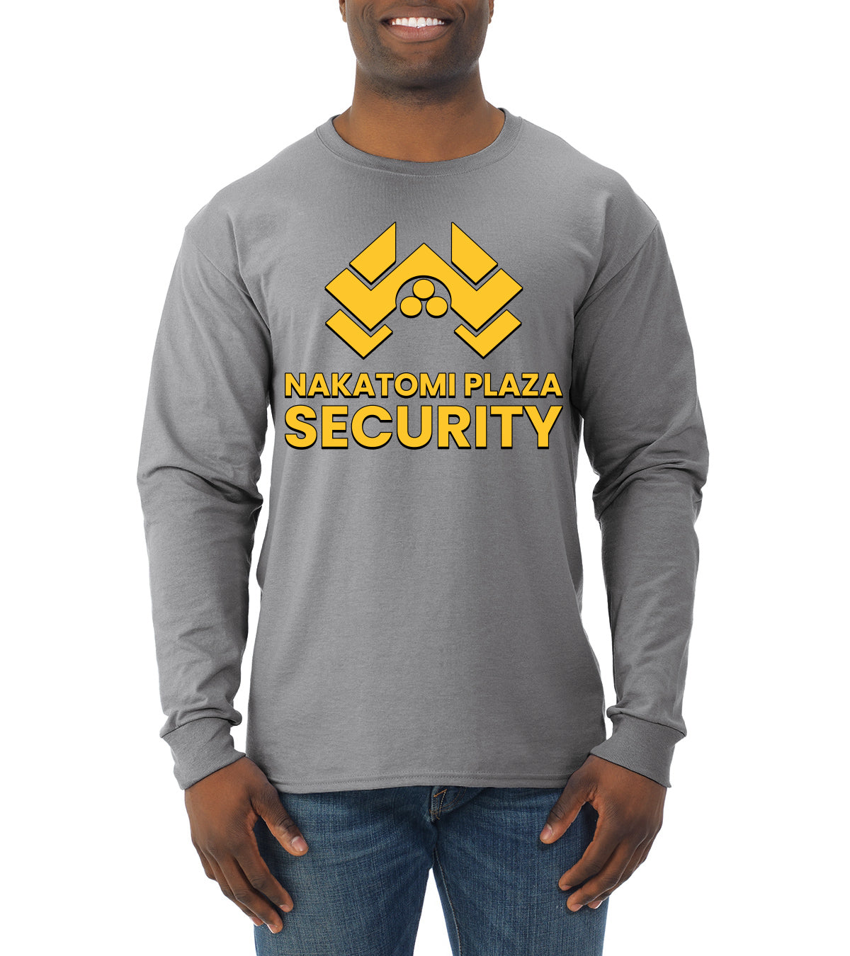 Nakatomi Plaza Security Movie Christmas Mens Long Sleeve Shirt