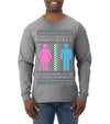 All I Want For Christmas Is For There To Be Two Genders Ugly Christmas Sweater Mens Long Sleeve Shirt