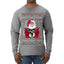 F Around And Find Out Santa Ugly Christmas Sweater Mens Long Sleeve Shirt