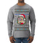 Hawk Tuah Spit On That Thang Mrs Claus Funny Meme Ugly Christmas Sweater Mens Long Sleeve Shirt