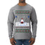 Have a Holly Jawlly Christmas, Cute Shark, Ugly Christmas Sweater Mens Long Sleeve Shirt