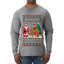 Here's A Big Package For You Black Santa Christmas Sweater, Ugly Christmas Sweater Mens Long Sleeve Shirt