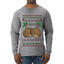 He Loves my Chestnuts, Ugly Christmas Sweater Unisex Mens Long Sleeve Shirt