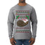 She Loves my Yule Log, Ugly Christmas Sweater Mens Long Sleeve Shirt