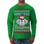 Frosty the Swoleman Funny Workout Lifting Snowman MovieUgly Christmas Sweater Mens Long Sleeve Shirt