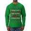 Due to Inflation This is My Ugly Christmas Sweater | Funny Ugly Christmas Sweater Mens Long Sleeve Shirt