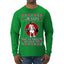 Jesus the Ultimate Deadlifter Funny Ugly Christmas Sweater Mens Long Sleeve Shirt