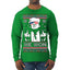 We Won Funny 45 47 President Trump Shot USA Glasses Ugly Christmas Sweater Mens Long Sleeve Shirt