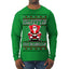 What Happens on Santa's Lap Stays on Santa's Lap, Funny Dirty X Rated Naughty Ugly Christmas Sweater Mens Long Sleeve Shirt
