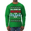 All I Want For Christmas Is Peace on Earth  Ugly Christmas Sweater Mens Long Sleeve Shirt