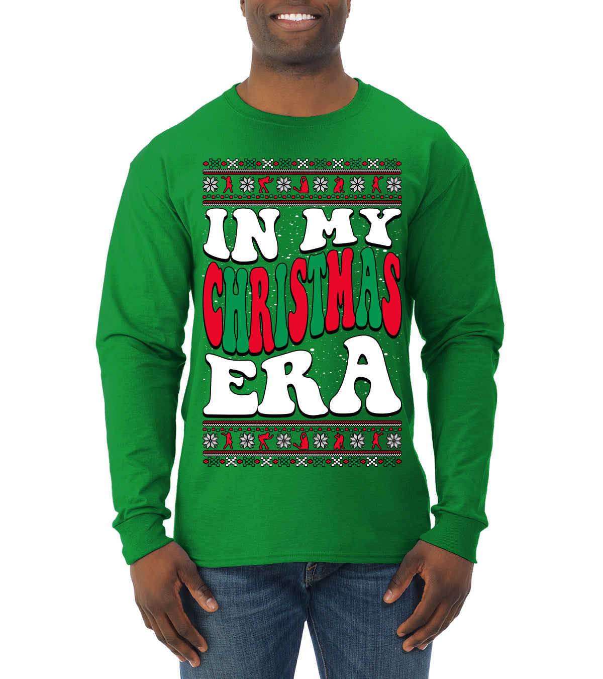 In My Christmas Era Ugly Christmas Sweater Mens Long Sleeve Shirt