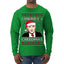 Merry Creedmas Office Humor TV  Ugly Christmas Sweater Mens Long Sleeve Shirt
