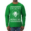 Birthday Boy Jesus Christ Ugly Christmas Sweater Mens Long Sleeve Shirt