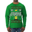 Room For Everyone On The Nice List Christmas Movie Quote  Ugly Christmas Sweater Mens Long Sleeve Shirt