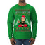 Let's Get Lit Clark Vacation Ugly Christmas Sweater Mens Long Sleeve Shirt