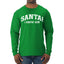Vintage Movie Quote Santa! I Know Him Christmas Mens Long Sleeve Shirt