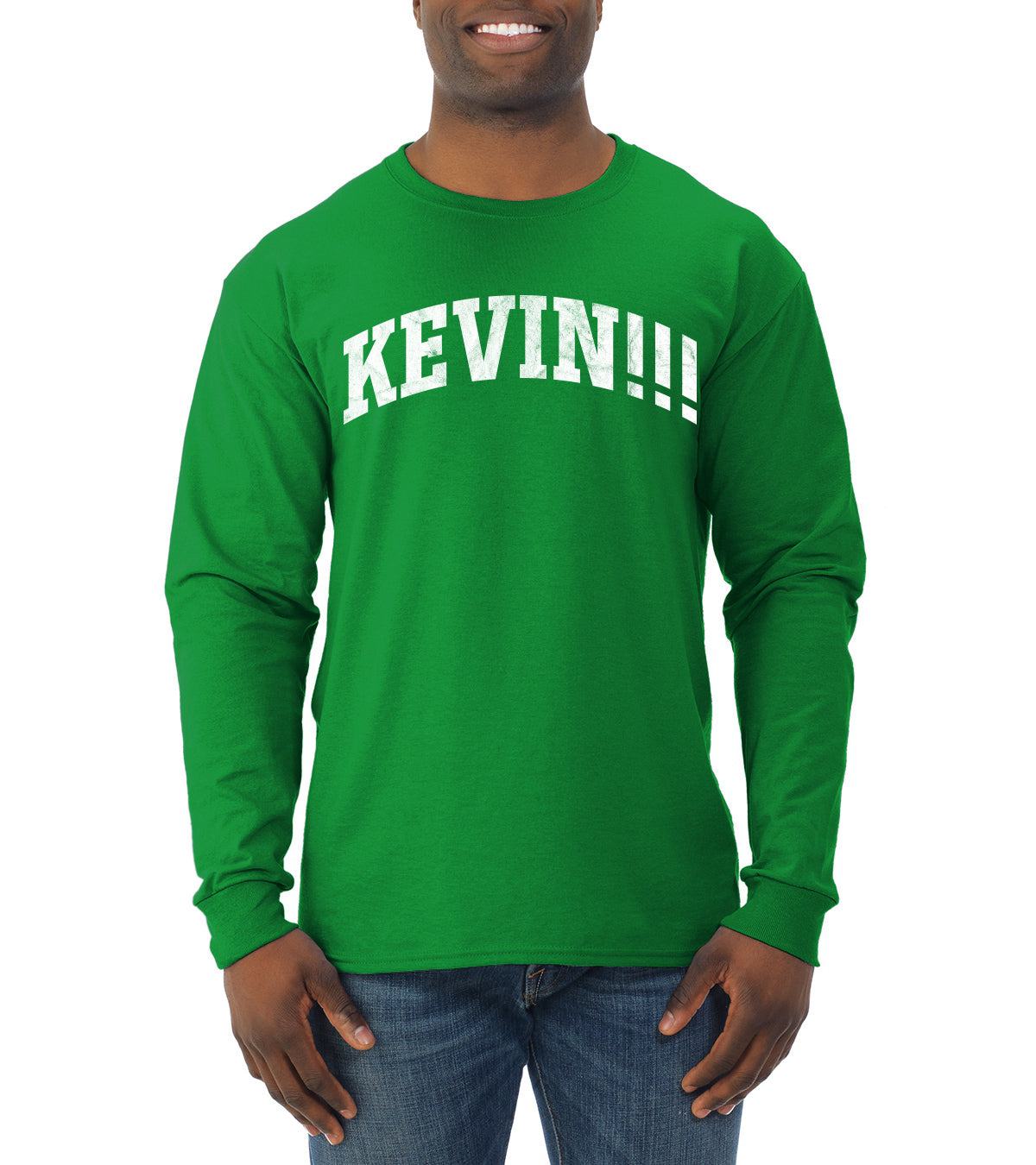 Vintage Movie Quote KEVIN!!! Christmas Mens Long Sleeve Shirt