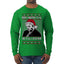 Sleepy Joe Merry Xmas To All And All A Good Night Ugly Christmas Sweater Mens Long Sleeve Shirt