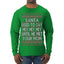 Santa Used To Say Hey Until He Met Your Mom Ugly Christmas Sweater Mens Long Sleeve Shirt
