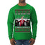 I'll Be Home for Christmas | Funny Santa Clause President Donald Trump White House Holiday Xmas Sweaters, MAGA Ugly Christmas Sweater Mens Long Sleeve Shirt