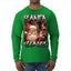Santa Claus Bootleg Rap Music Style Ugly Christmas Sweater Mens Long Sleeve Shirt