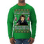 It's Not Christmas Until Hans Gruber Falls From Nakatomi Plaza Color Ugly Christmas Sweater Mens Long Sleeve Shirt