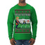 Tis the Season to Take Out the Garbage President Trump Ugly Christmas Sweater Mens Long Sleeve Shirt