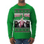 Daddy's Home Pink Suit, I'll Be Home for Christmas | Funny Santa Clause President Donald Trump Ugly Christmas Sweater Mens Long Sleeve Shirt