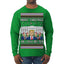 Merry Christmas and a MAGA New Year 2025 Ugly Christmas Sweater Mens Long Sleeve Shirt