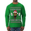 You Better Watch Out, the Diddler's Coming to Town, Funny Santa P Diddy Diddler Funny Party Viral Music Baby Oil Meme Ugly Christmas Sweater Mens Long Sleeve Shirt