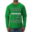 Freedom, Charlie Kirk Political Activist, Right Wing, Ugly Christmas Sweater Mens Long Sleeve Shirt