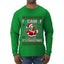 F-CAW-F IT'S CHRISTMAS, Ugly Christmas Sweater Mens Long Sleeve Shirt