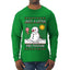 Just A Little Meltdown, Ugly Christmas Sweater Mens Long Sleeve Shirt