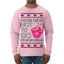 You Can Take Me Hot to Go, Hot Cocoa Viral Song Pop Music Ugly Christmas Sweater Mens Long Sleeve Shirt