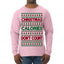 Christmas Calories Don't Count Funny Family Holidays Ugly Christmas Sweater Mens Long Sleeve Shirt