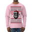 Snow's Out Hos Out | Funny Santa Claus Ugly Christmas Sweater Mens Long Sleeve Shirt